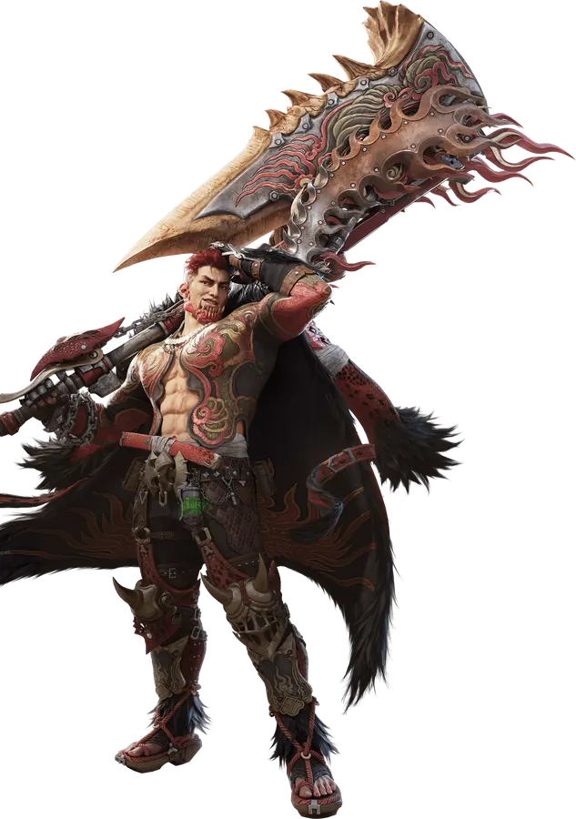 Pyro, Assault Adventurer with the Great Sword (official artwork)